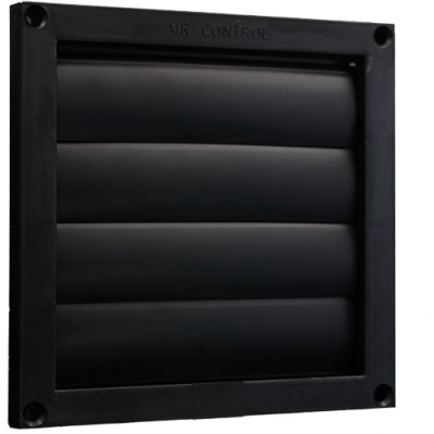 LUCHTROOSTER LAMELLEN ZWART 100MM
