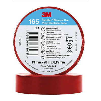 3M ISOLATIETAPE 165 15MMX10M 10KLEUREN