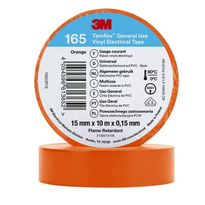 3M ISOLATIETAPE 165 15MMX10M 10KLEUREN