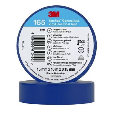 3M ISOLATIETAPE 165 15MMX10M 10KLEUREN