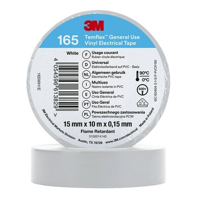 3M ISOLATIETAPE 165 15MMX10M 10KLEUREN