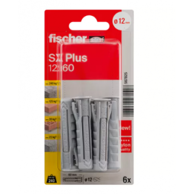FISCHER SPREIDPLUG SX12 12X60MM 6ST.