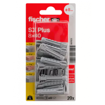 FISCHER SPREIDPLUG SX8 8X40MM 20ST.