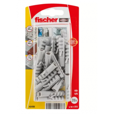 FISCHER PLUG S8 8X40MM 20ST.