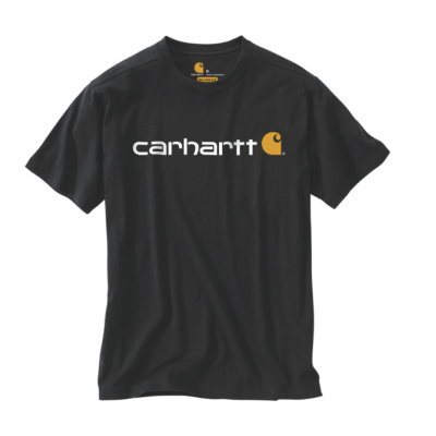 CARHARTT T-SHIRT RLXD FIT LOGO BLACK L