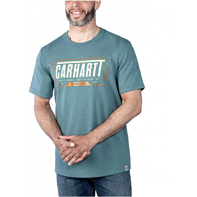 CARHARTT T-SHIRT RLXD FIT LOGO SEA P. M