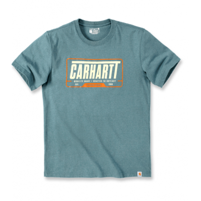CARHARTT T-SHIRT RLXD FIT LOGO SEA P. S