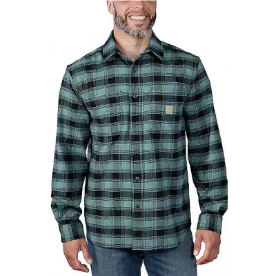 CARHARTT HEMD RLXD FIT FLNL SEA PINE XL