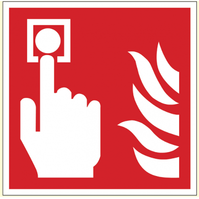 PICTOGRAM 200X200 PLAATS BRANDMELDER