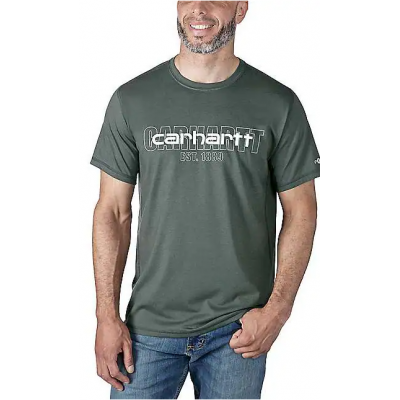 CARHARTT T-SHIRT RLXD FIT LOGO CARBON M