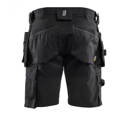 BLAKLADER SHORT 1752 STRETCH ZWART C48