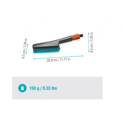 GARDENA CLEANSYSTEM Brosse de lavage à main S dure