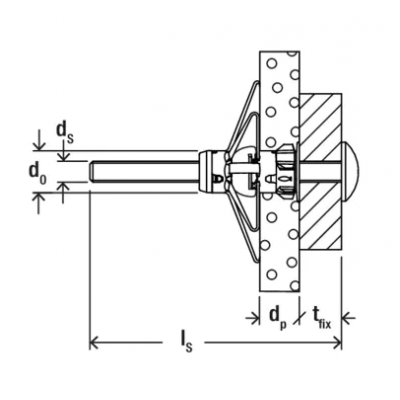 FISCHER Cheville métallique pour corps creux DuoHM 5x55MM TX25 