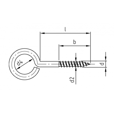 SCHROEFOOG INOX 4.4X40X16MM