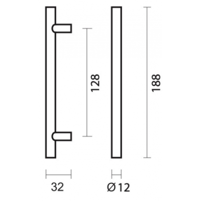 HDD KASTTREKKER T 12/128/188MM INOX PLUS