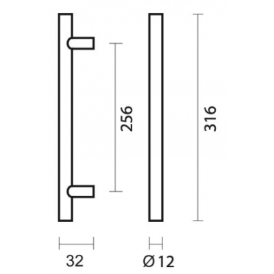 HDD KASTTREKKER T 12/256/316MM INOX PLUS