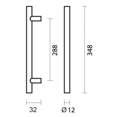 HDD KASTTREKKER T 12/288/348MM INOX PLUS