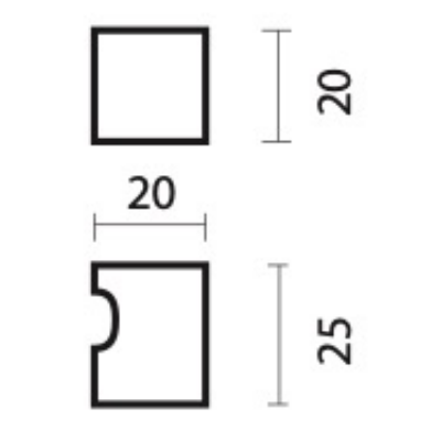HDD TIRANT DE MEUBLE CUBICA BOUTON 20MM FUME MAT
