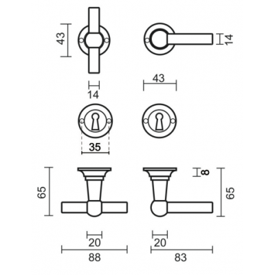 HDD DEURKRUK PRO PETRA NM T+L FONT
