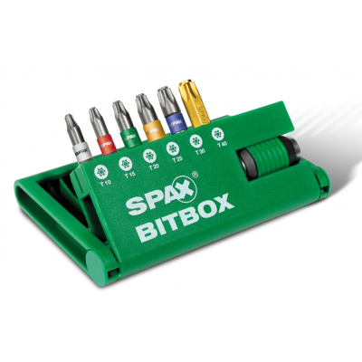 SPAX BITSSET TORX+RONDING T10-T40 50MM