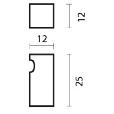 HDD KASTTREKKER CUBICA TOP 12MM KOPER