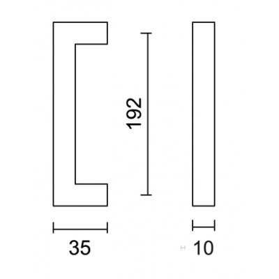 HDD TIRANT DE MEUBLE CUBICA 10/192MM NOIR