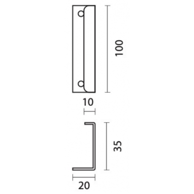 HDD KASTTREKKER FINE 100MM WIT STRUCTUUR
