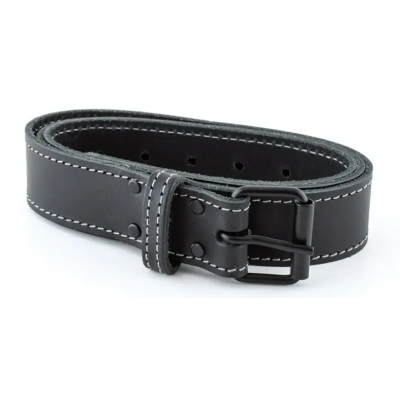 RIEM LEDER ZWART 40MM X 130CM.