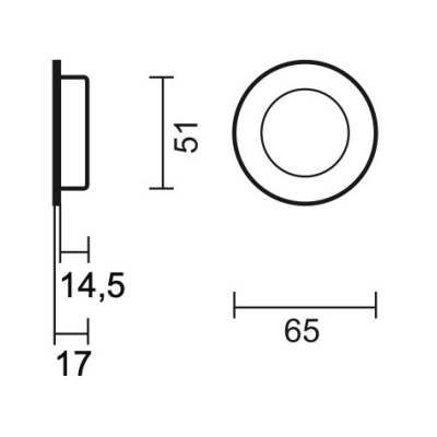 HDD INKAPSCHELP KLEIN ROND WIT
