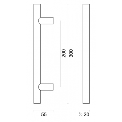 HDD TREKKER T 20/200/300MM INOX PLUS