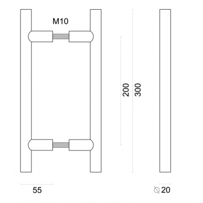 HDD TREKKER T 20/200/300 INOX PLUS PAAR