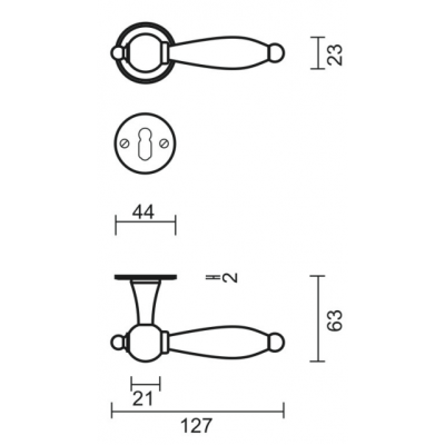 HDD DEURKRUK PRO NATALIE ROEST ROND R+E