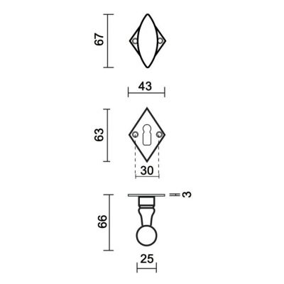 HDD DEURKRUK PRO OLINA FONT RUIT R+E