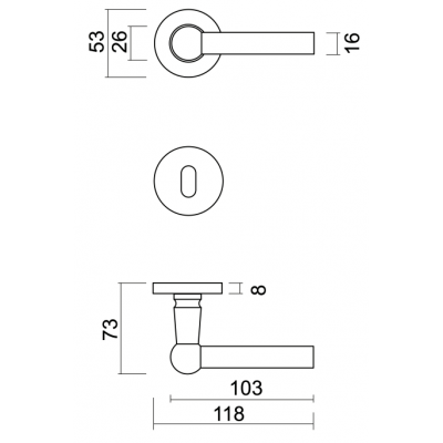 HDD DEURKRUK PRO RAILY ZWART STRUCTUUR