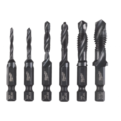 MILWAUKEE FORETS TARAUDEUR COMBINE 6PCS