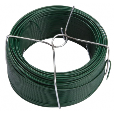 Fil à ligature 15m 1,8mm plastifié vert RAL 6005