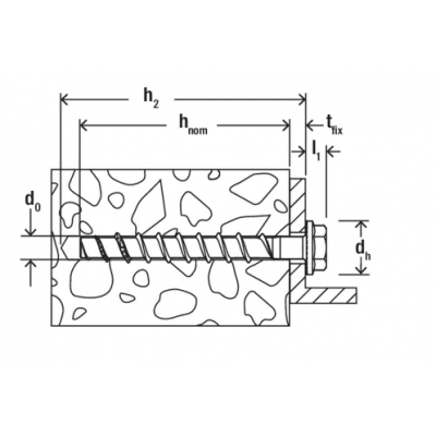 FISCHER Vis à béton FBS II 10X140 85/75/55 US