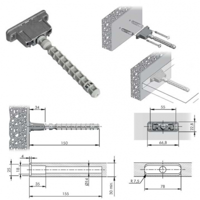 PLANKDRAGER 14MM VOOR ZWEVENDE PLANK
