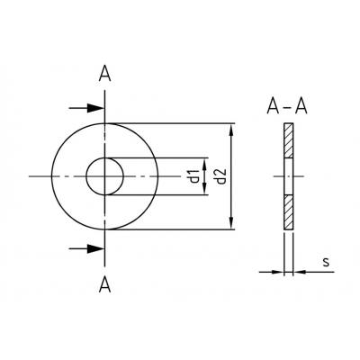 RONDEL CARR. M22X60 INOX A2 DIN 9021