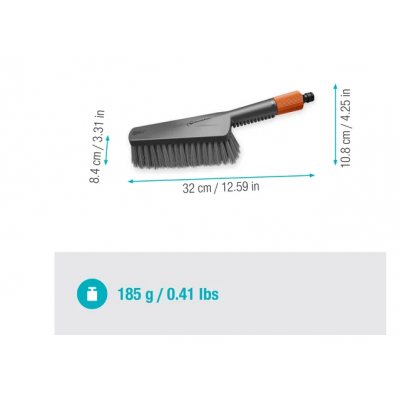 GARDENA CLEANSYSTEM Kit brosse de lavage à main M souple + bâtonnets de savon