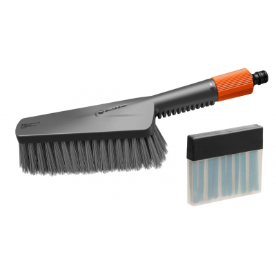 GARDENA CLEANSYSTEM Kit brosse de lavage à main M souple + bâtonnets de savon