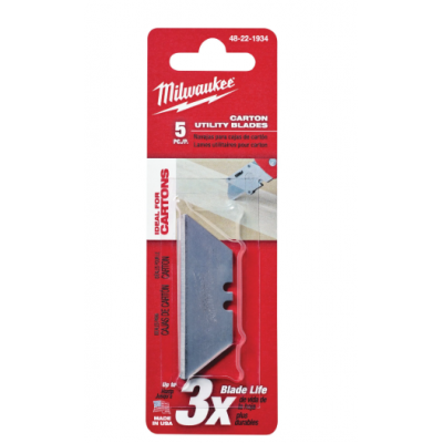 MILWAUKEE Lame pour cutter rétractable 5pcs