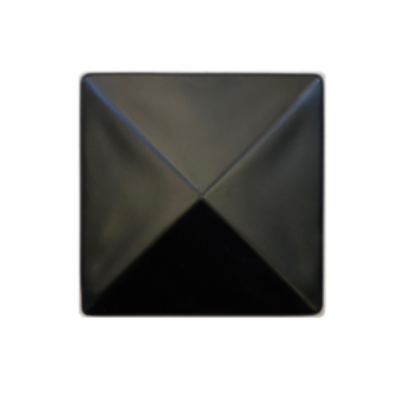 Capuchon de poteau pour poteaux en bois carré 91mm noir