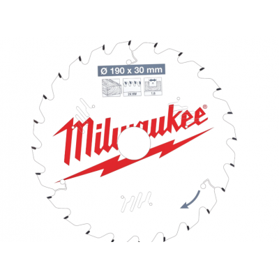 MILWAUKEE CIRKELZAAGBLAD 190X30 24T