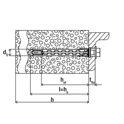 FISCHER HYBRIDPOWER CHEVILLE 10X90MM FUS