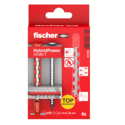 FISCHER HYBRIDPOWER CHEVILLE 10X90MM T 4PCS