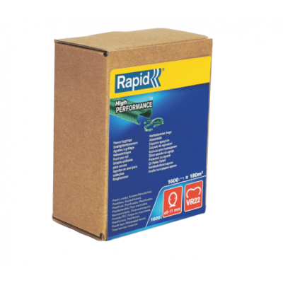 RAPID Agrafes grillage plastifiées vert VR22 1600pcs