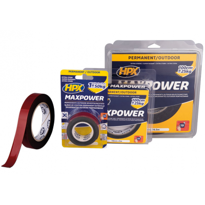 HPX MAX POWER OUTDOOR ZWART 19MMX5M
