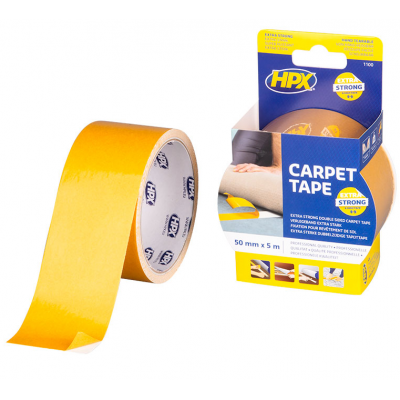 HPX TAPIJT TAPE DUBBELZIJDIG 50MMX5M