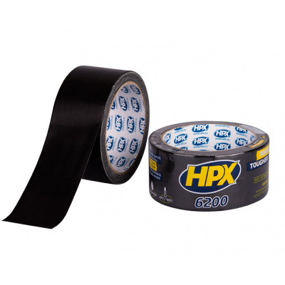 HPX DUCT TAPE 6200 ZWART 48MMX10M